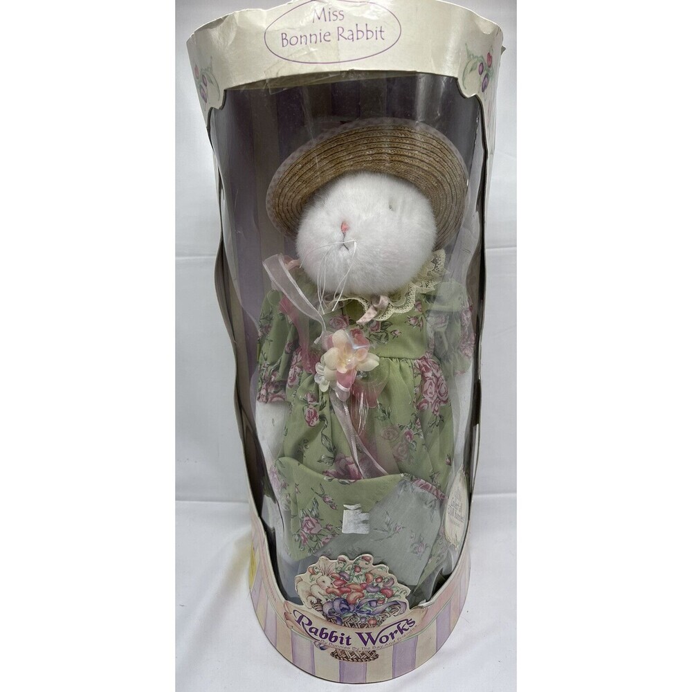 BUNNIES BY THE BAY RABBIT WORKS MISS BONNIE RABBIT 16" PLUSH COLLECTIBLE DOLL
